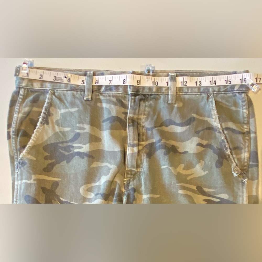 AMO Camo Slouch Cropped Trousers, size 27 - Picture 10 of 12